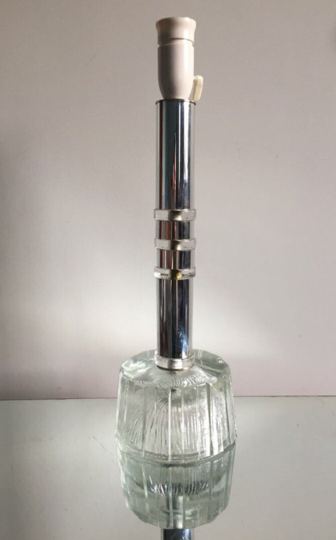 Orrefors Sweden  lampbase 1960
