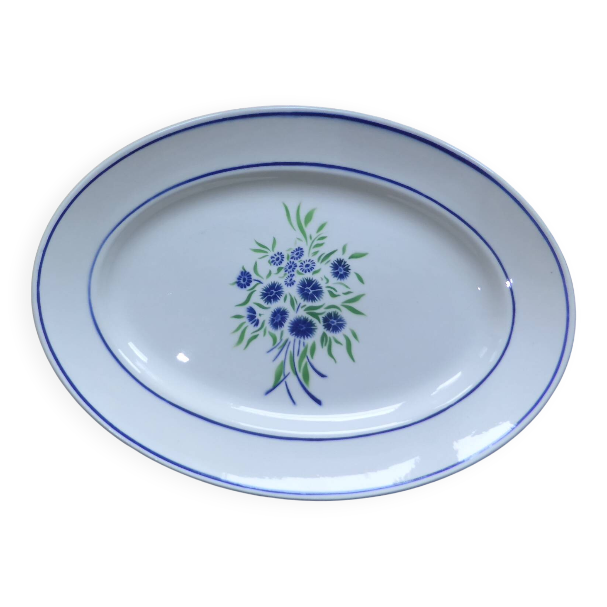 Oval serving platter by Badonviller Francine 200870