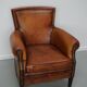Vintage Dutch cognac coloured leather club chair