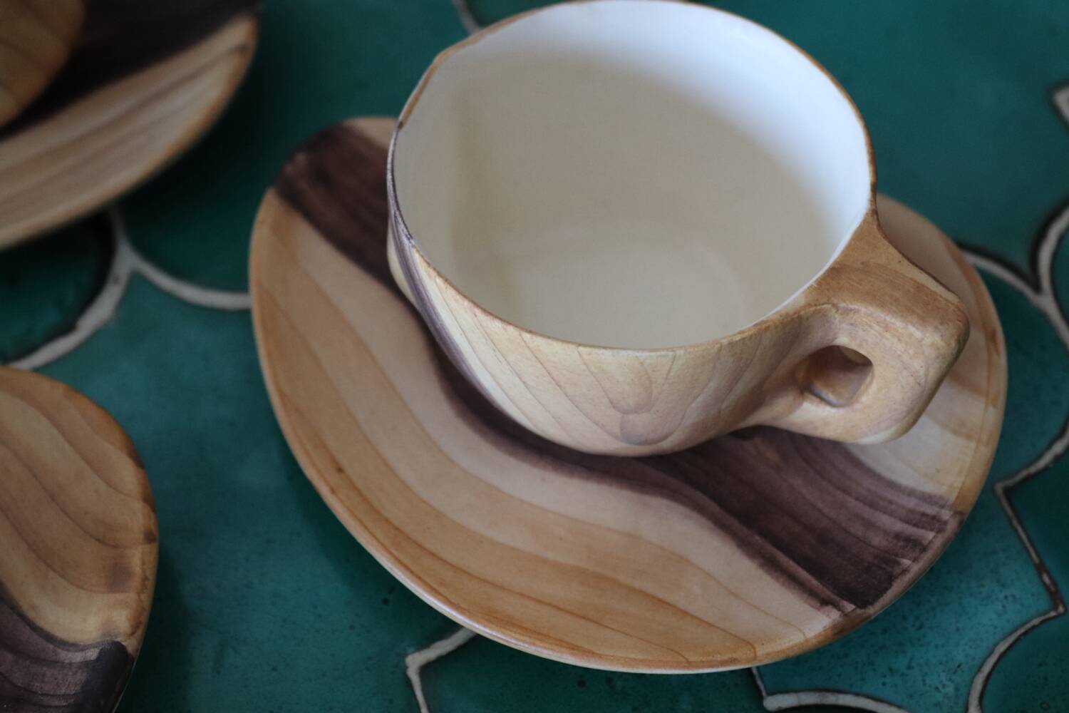 Service à café – 6 tasses et soucoupes Grand Jean Jourdan, Vallaur