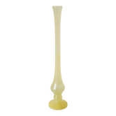 Grand vase soliflore en opaline, jaune pastel, 1970