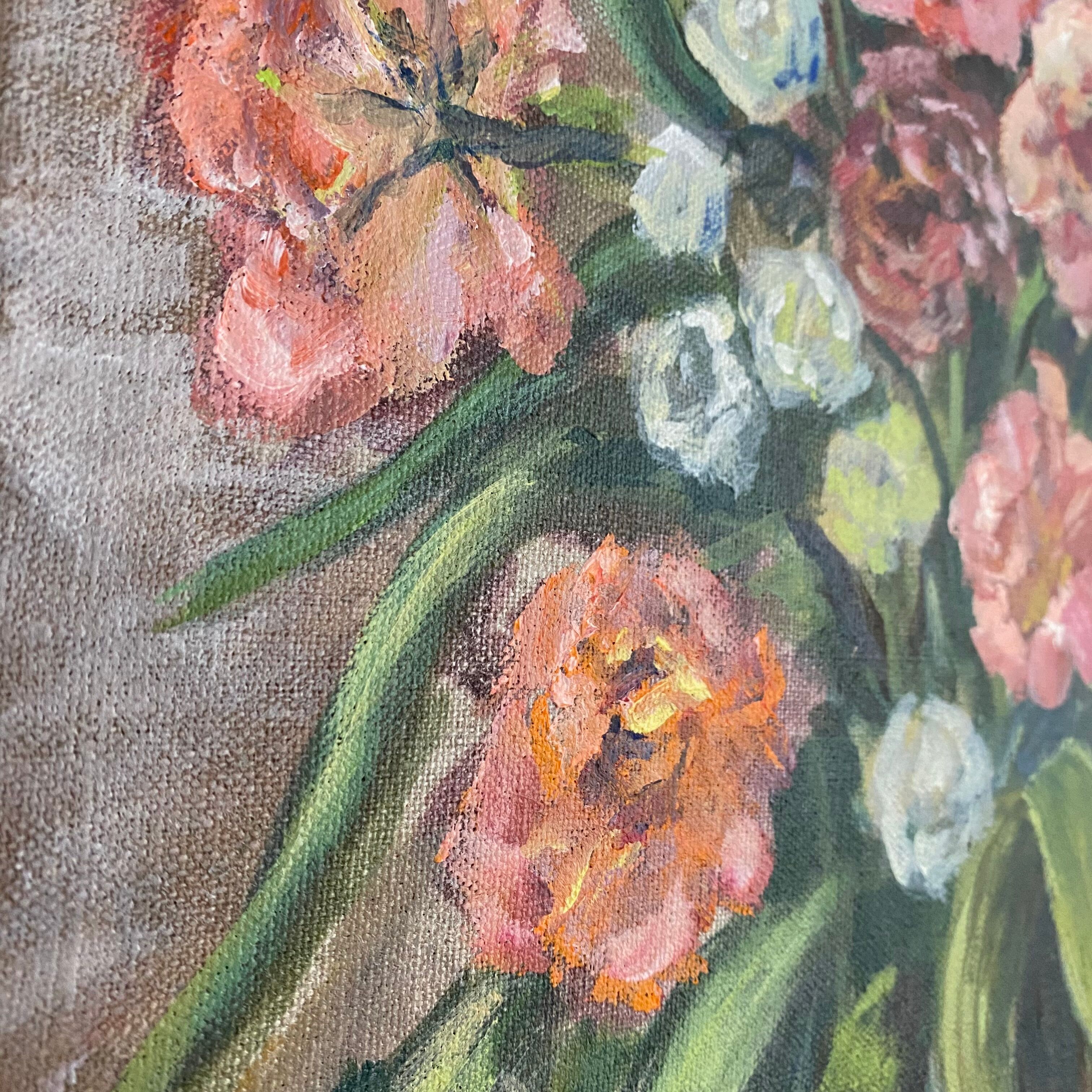 Canvas flowers