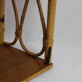 Rattan shelf