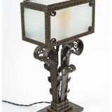 Art Deco wrought iron table lamp, 1930s