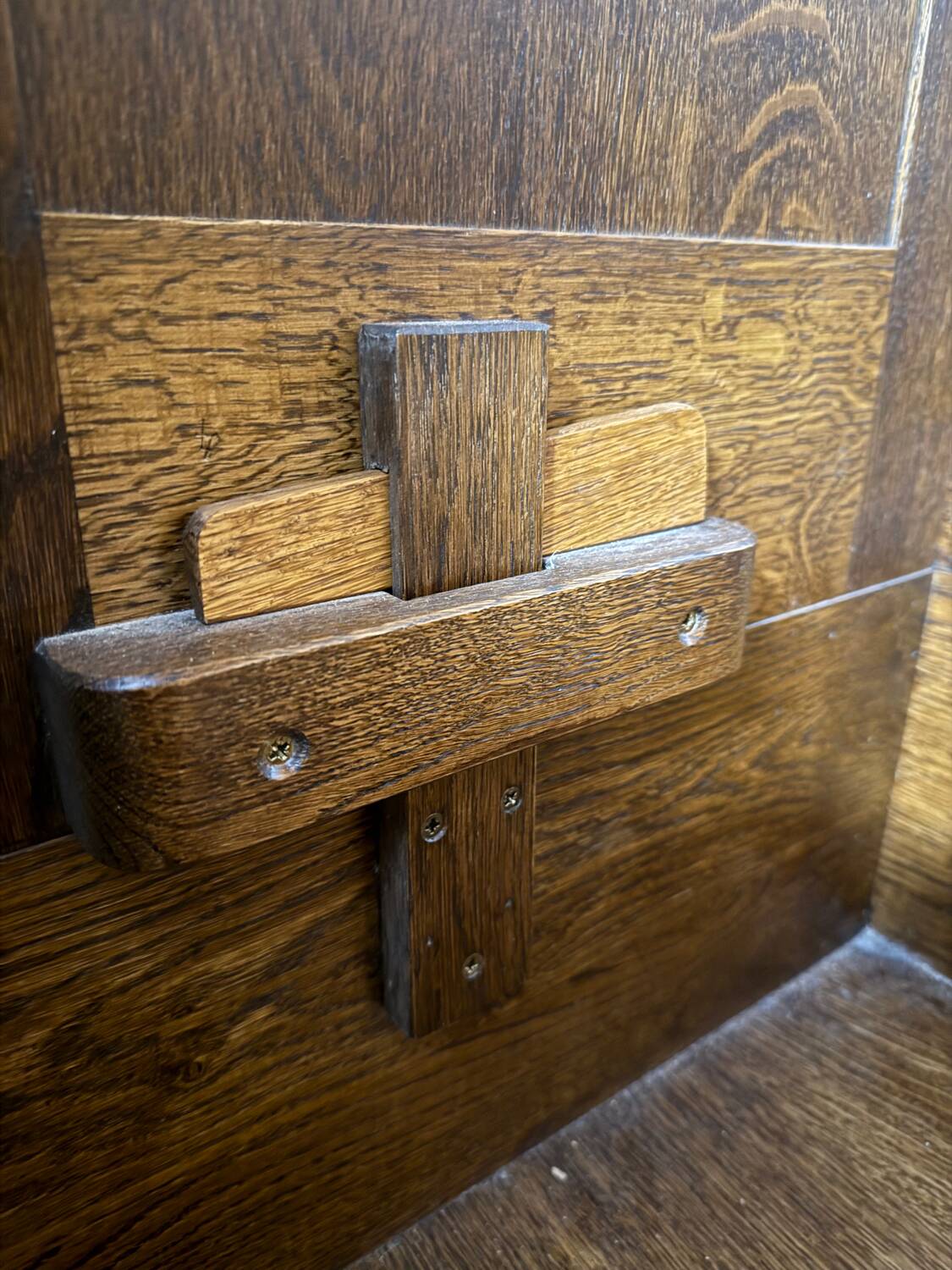 Frankfurt solid wood wardrobe geometric shape vintage wardrobe