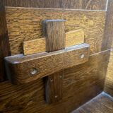 Frankfurt solid wood wardrobe geometric shape vintage wardrobe