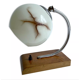 Table lamp art deco bauhaus, Vintage, 30s, Opaline Wood
