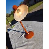 Vintage orange metal lamp
