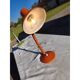 Lampe vintage métal orange