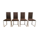 Set of 4 metal chairs and fabrics from the 80s