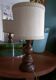 Lampe en bois tourné, minimaliste