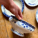 5 large serving plates, French production