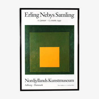 Affiche originale Erling nebys samling nordjyllands kunstmuseum aalborg Danmark
