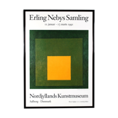 Affiche originale Erling nebys samling nordjyllands kunstmuseum aalborg Danmark