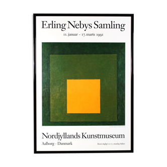 Affiche originale Erling nebys samling nordjyllands kunstmuseum aalborg Danmark