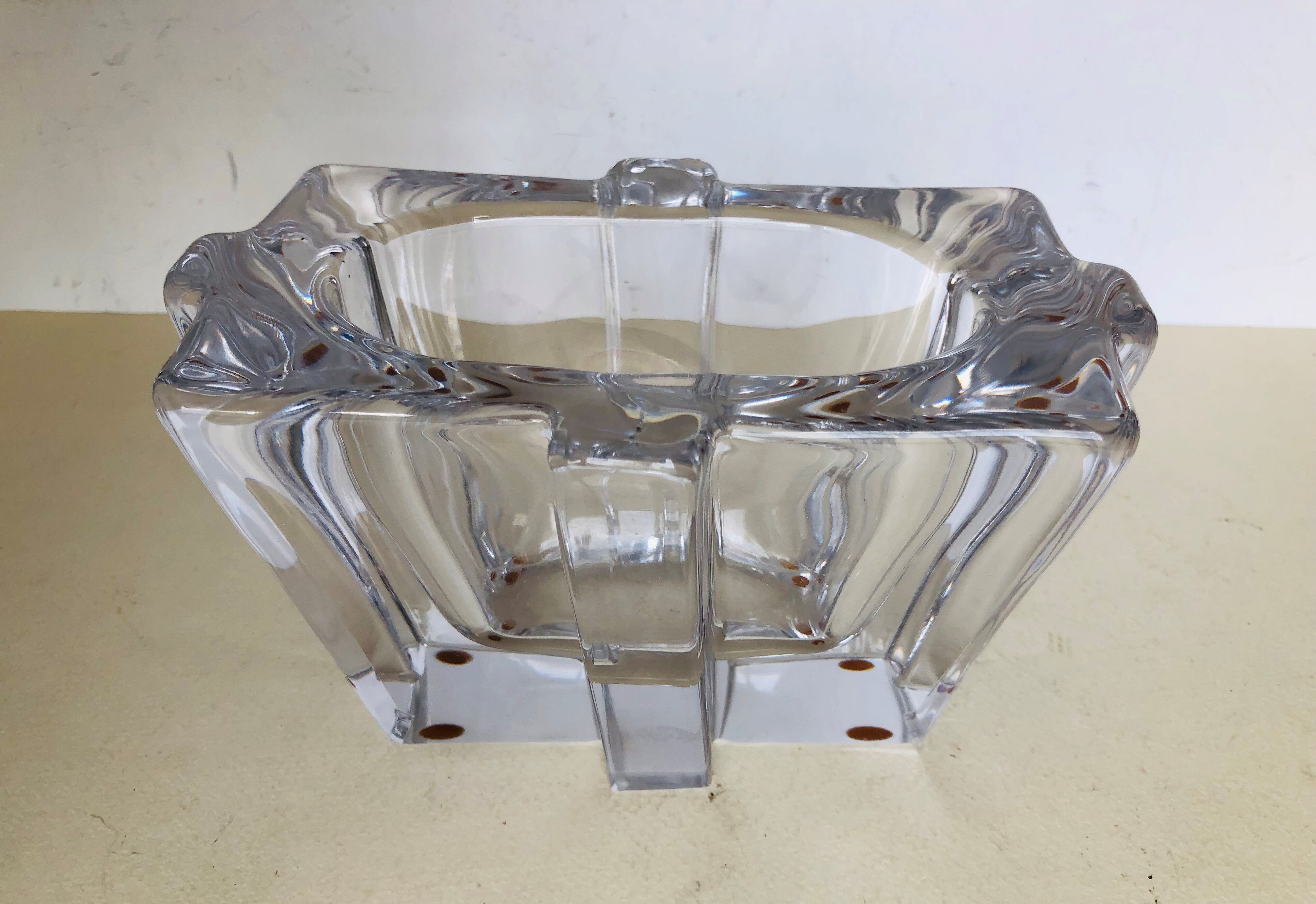 Rectangular Bayel crystal vase