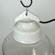 Vintage white porcelain pendant light, 1970s