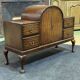 1930s English buffet bar in walnut and mahogany