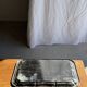 Large vintage silver-plated tray with a floral design in Art Nouveau style L4