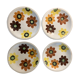 4 flat plates porcelain Gien