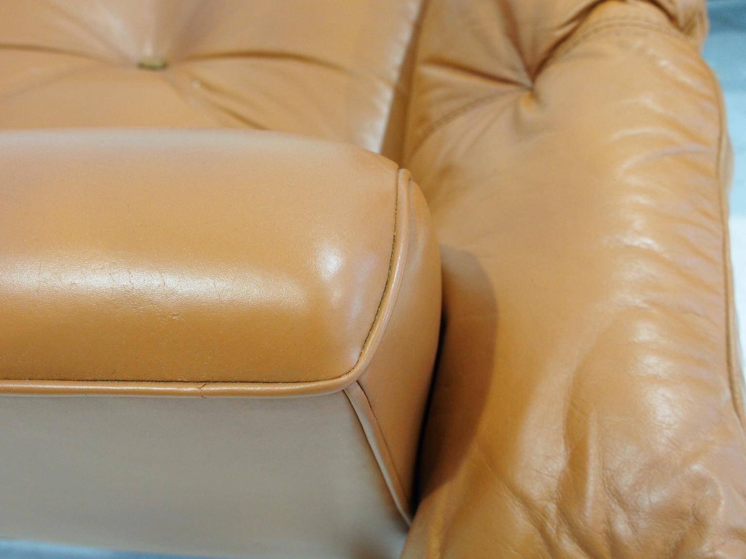 Ensemble de fauteuils MP-13 de Percival Lafer en cuir cognac