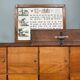 Large vintage wooden locker cabinet