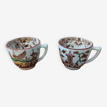 Lot de 2 tasses japonisantes