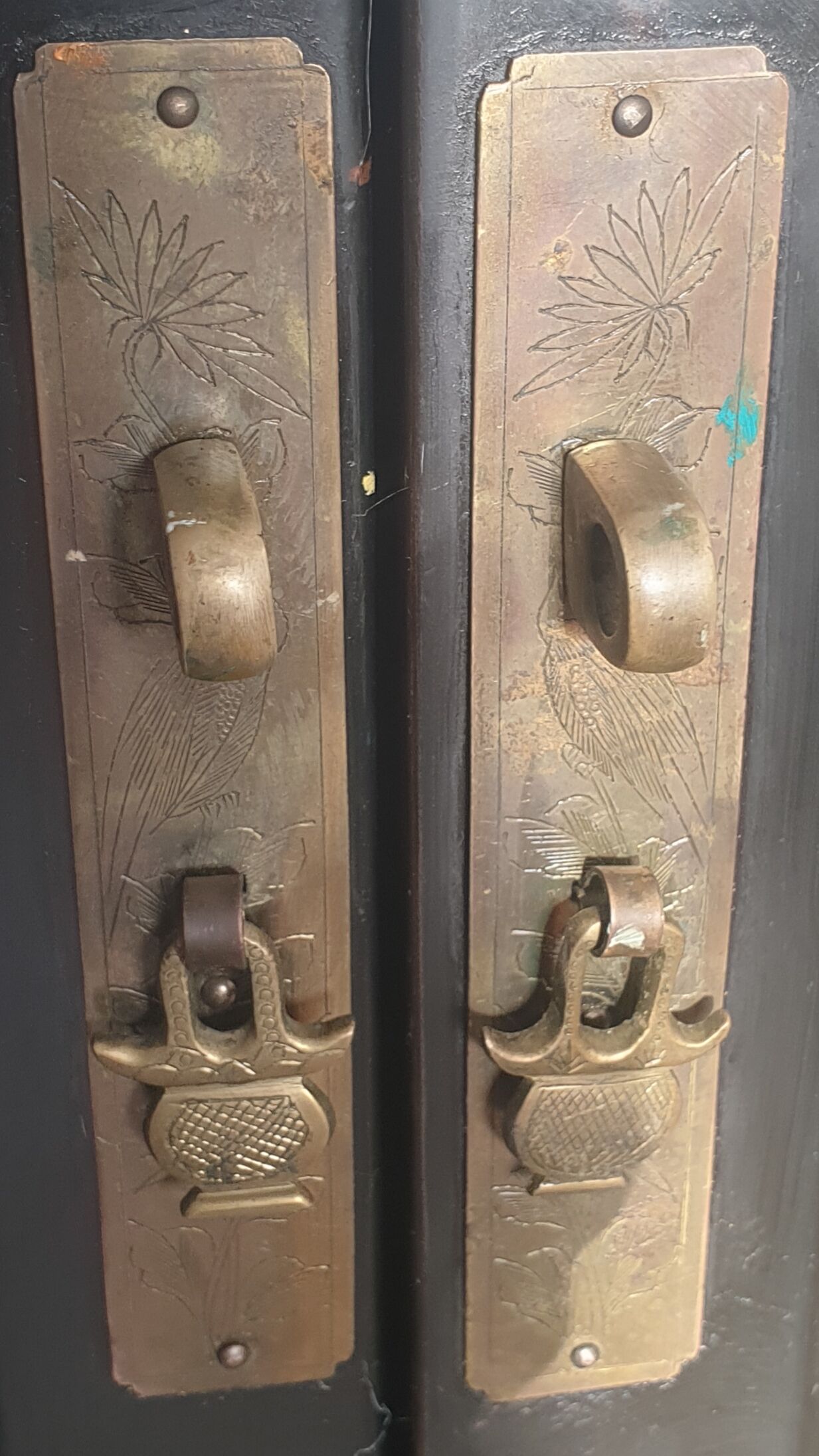 Chinese black wardrobe