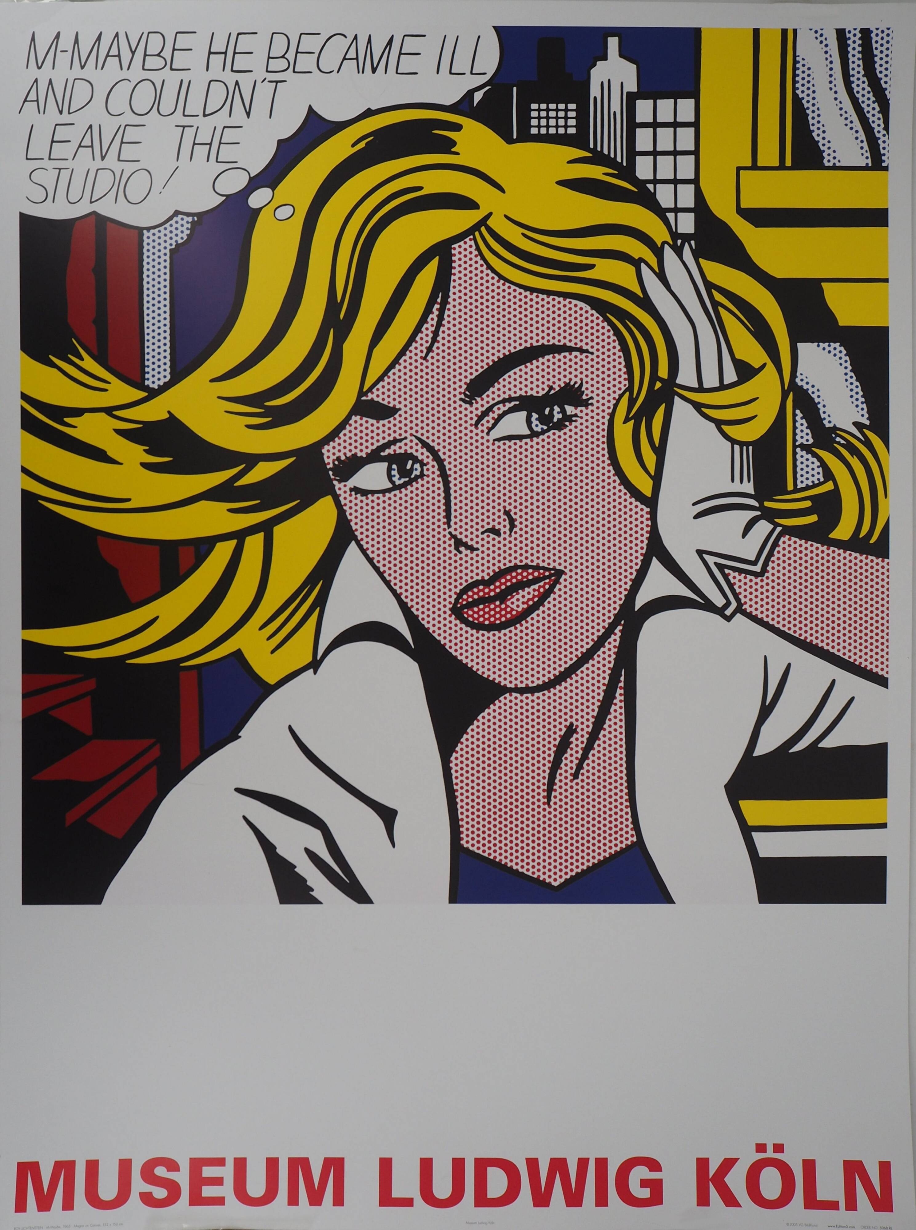 Roy LICHTENSTEIN: Maybe Girl, original poster
