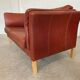Canapé vintage danois rétro Skalma pour 2 personnes en cuir cognac