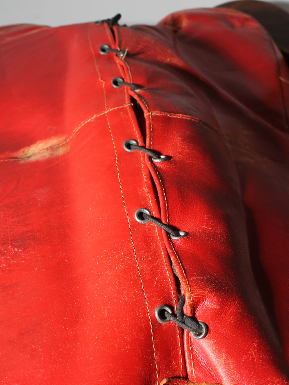 Brutalist Ottoman Camel Saddle Stool