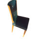 Chaise en Moleskine vert années 50
