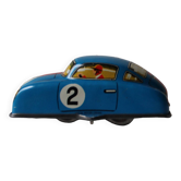 Jouets mécaniques  vintage ‘JW /Germany Western’  ‘voiture bleue n°2 ’