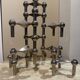Sculpture modulaire : Lot de 9 bougeoirs Nagel & BMF - 1960