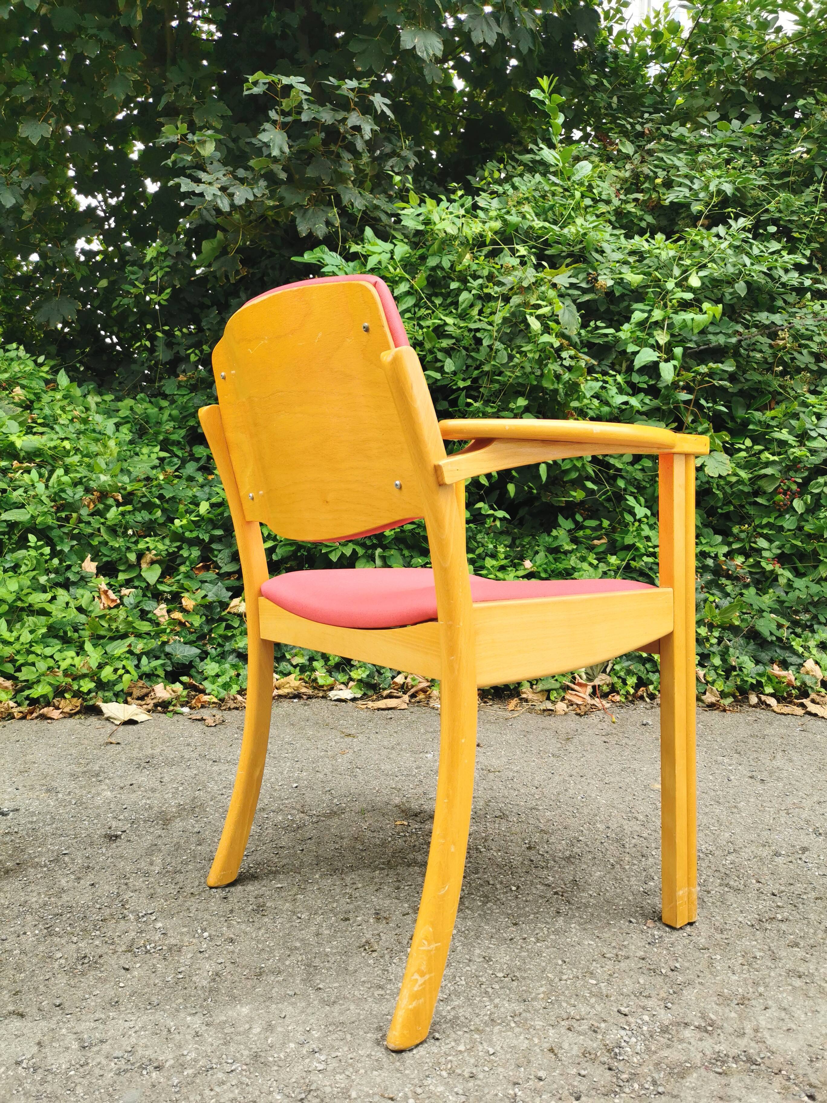 Series of 4 vintage armchairs 70s-80s