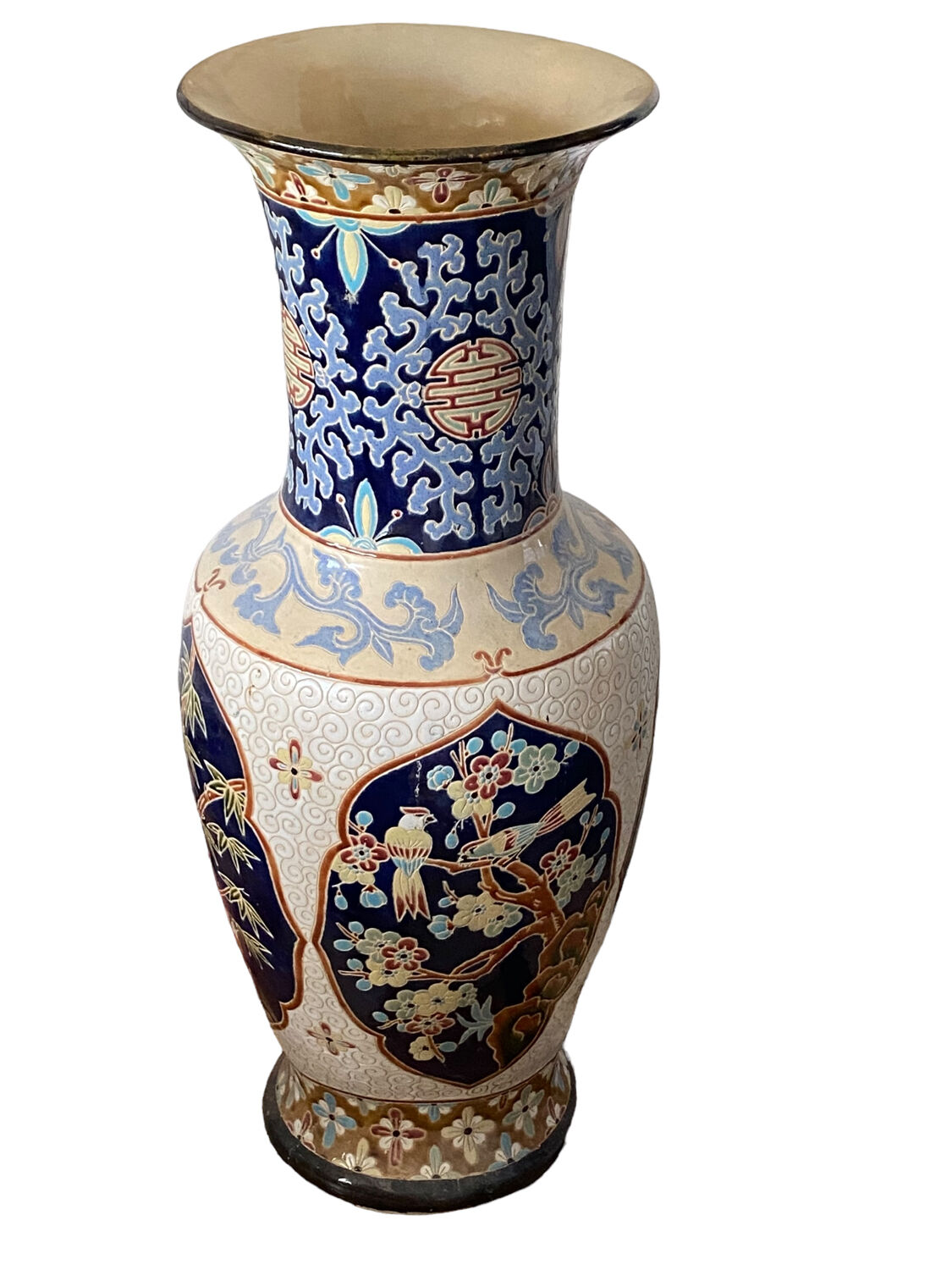 Large ceramic vase bird chinese email