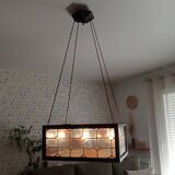 Art deco stained glass pendant from the 30s/40s