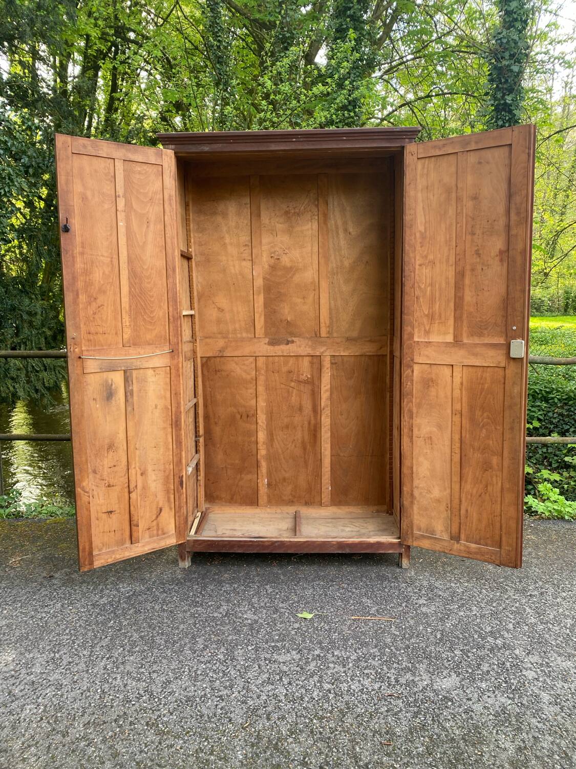 Large Parisian wooden wardrobe