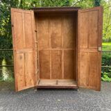 Large Parisian wooden wardrobe