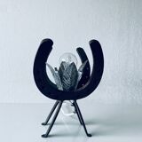 Brutalist iron lamp