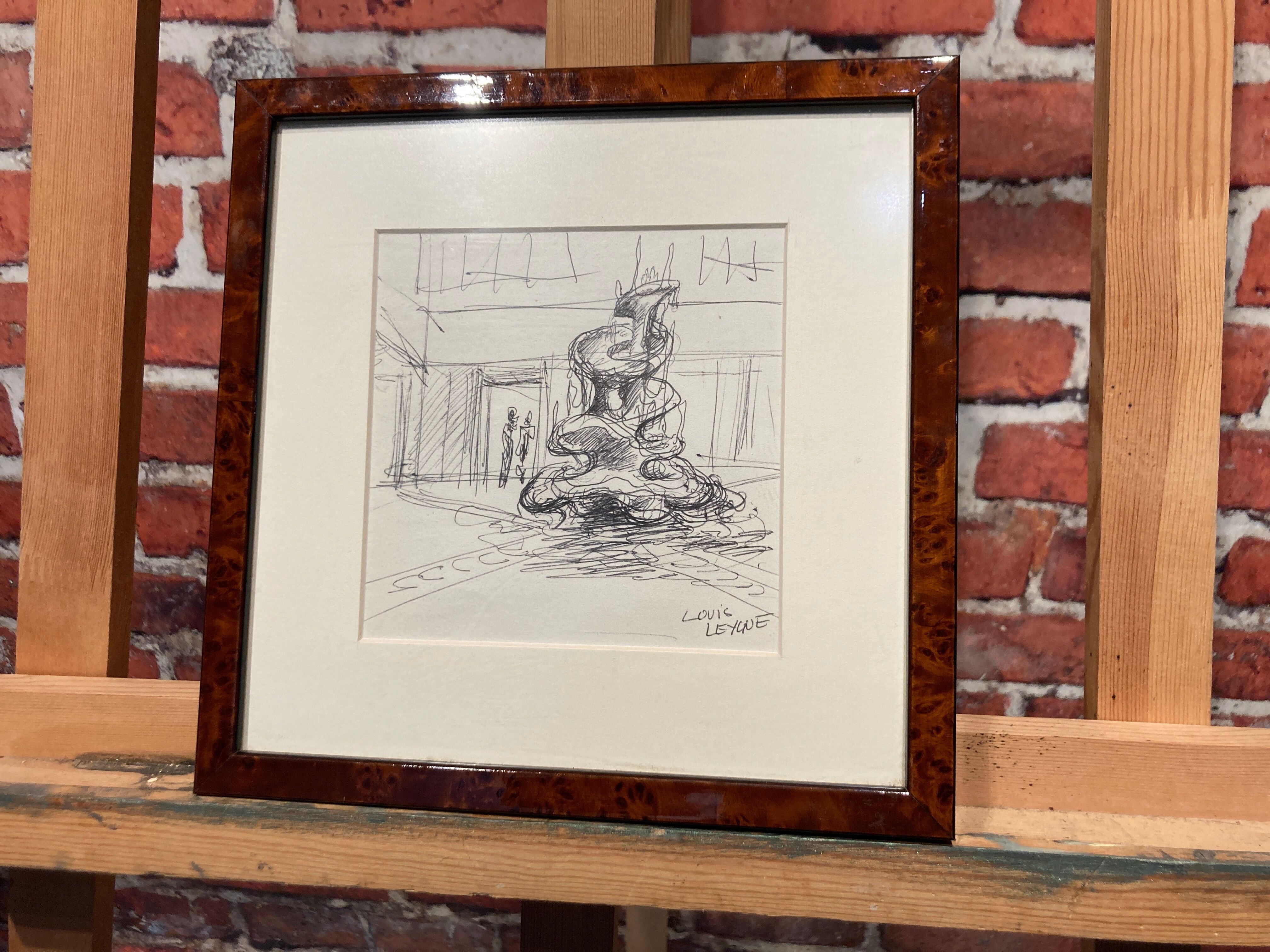 Framed drawing