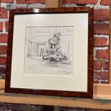 Framed drawing