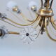 Brass chandelier with 12 fires, 60