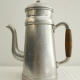 Antique aluminum coffee maker
