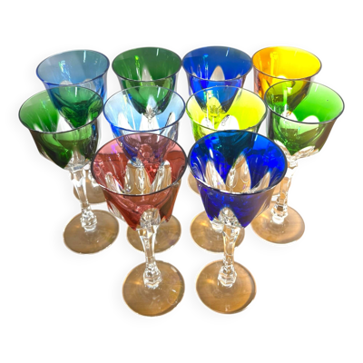 Verres à pied Cristal Roemer couleur France XL