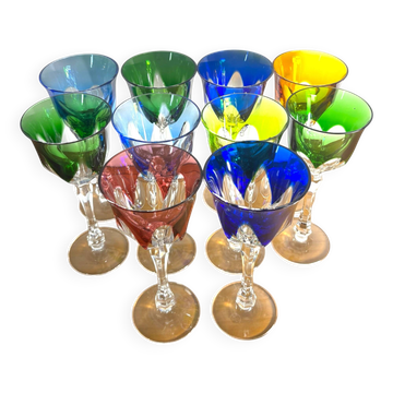 Verres à pied Cristal Roemer couleur France XL