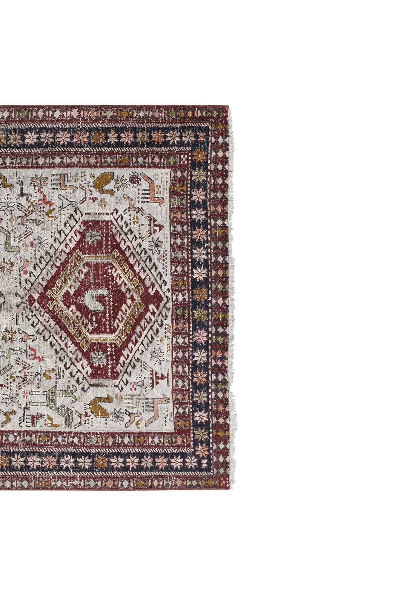 Vintage Turkish kilim handwoven 107x186 cm