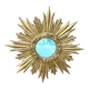 Large sun mirror in carved gilded wood.