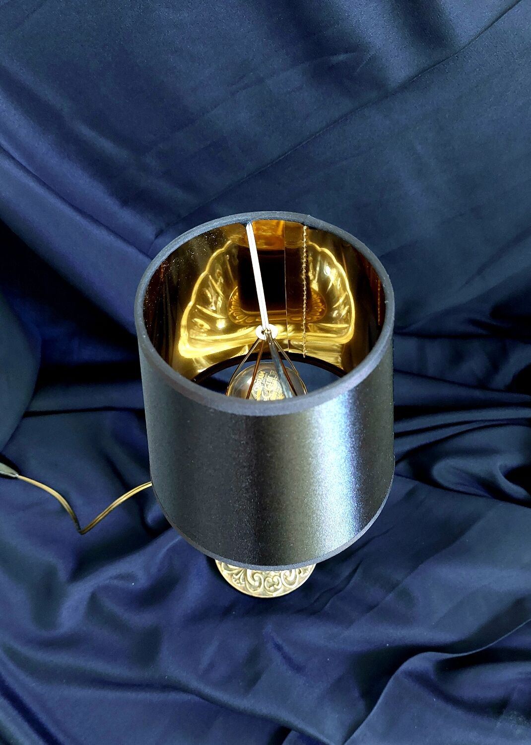 Small vintage brass lamp