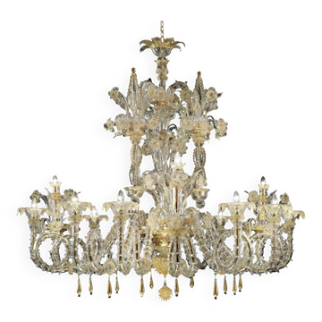 Handcrafted Imperial Venetian Murano Glass Ca’ Rezzonico Chandelier